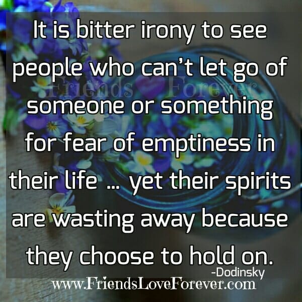 People who can't let go of someone