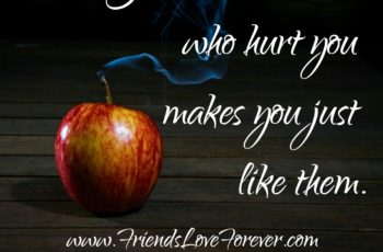 Hurting back the people who hurt you