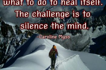 The greatest challenge is to silence the mind