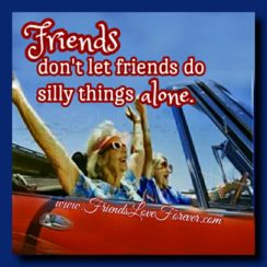 Friends don’t let friends do silly things alone