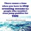 There comes a time when you have to stop