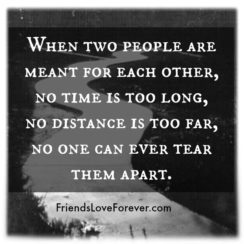When two people are meant for each other?